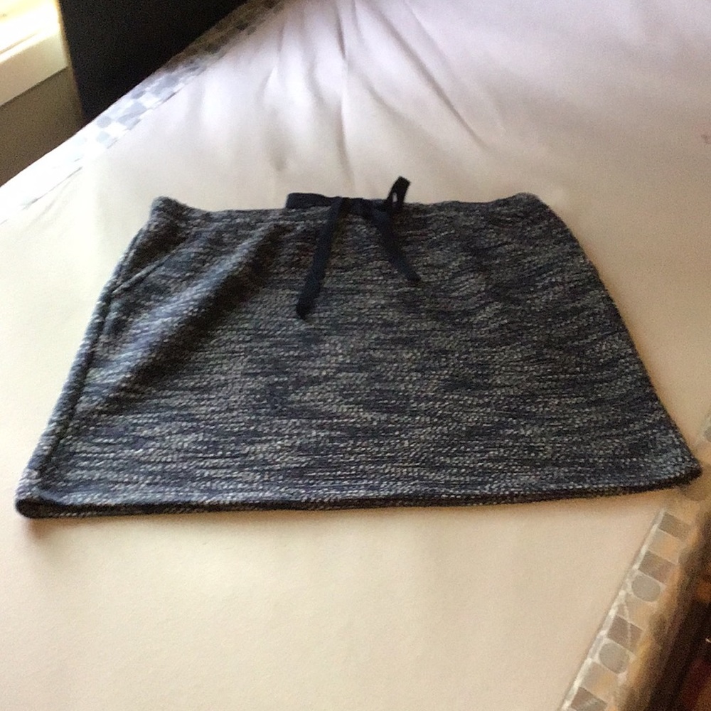 Loft navy tweed skirt